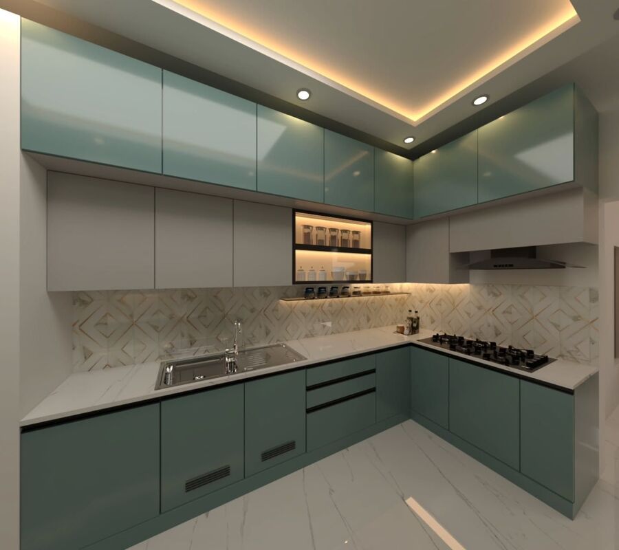 Gallery image for L-shaped kitchen web page